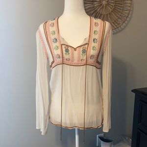 Antik Batik Vintage sheer  shirt